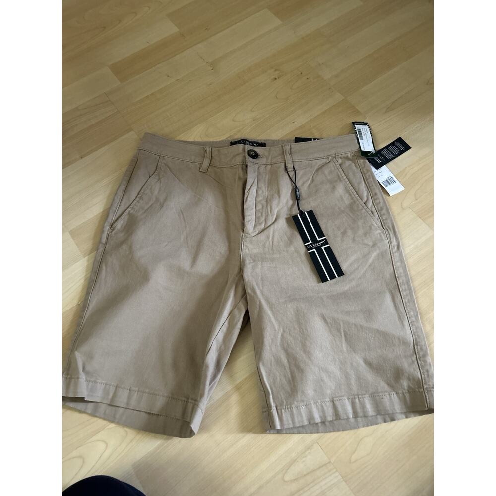 Liverpool Khaki Brown Shorts Size 32 NWT